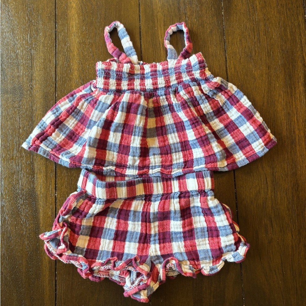 Cat & Jack Plaid Toddler Outfit